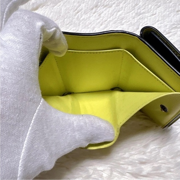 Balenciaga Black and Yellow Card Wallet - Picture 10 of 13